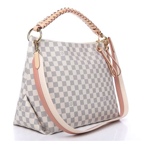 louis vuitton graceful mm damier azur|louis vuitton artsy hobo bag.